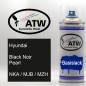 Preview: Hyundai, Black Noir Pearl, NKA / MJB / MZH: 400ml Sprühdose, von ATW Autoteile West.